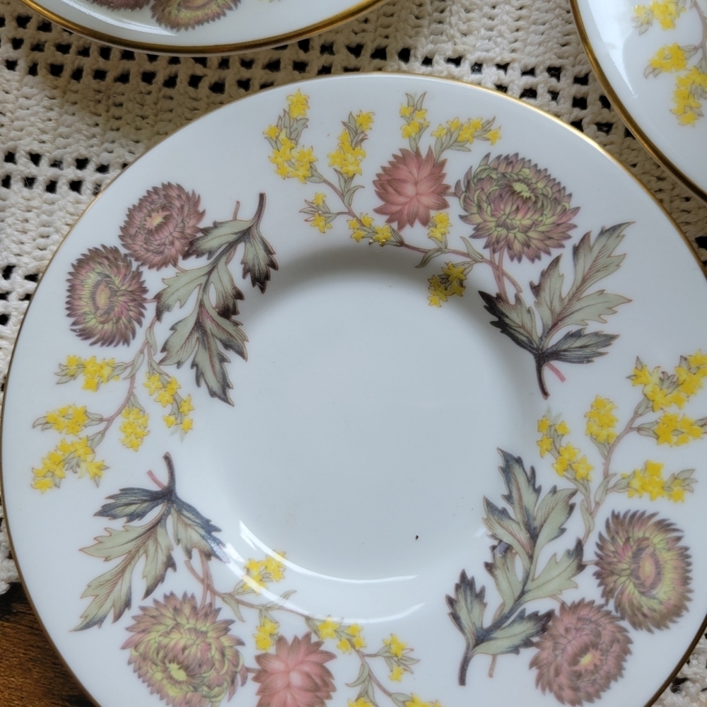 Wedgwood Litchfield Demitasse Espresso Cups Saucers SET Of 4 - Picture 10 of 10